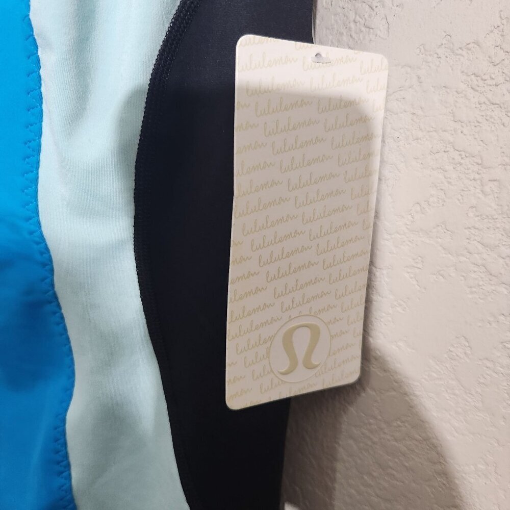 Lululemon Racerback Tank Top Cardio Kick Size 8 Blue Black - Picture 3 of 12